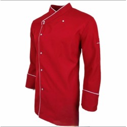 Σακάκι Σεφ κόκκινο με σούστες - 30SE-K