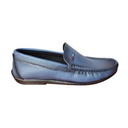 Παπούτσια ανδρικά δερμάτινα μπλε - 1031-ADE-BLE-01