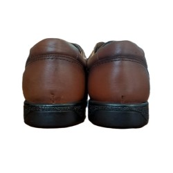 Παπούτσια δερμάτινα αντιολισθητικά, ανατομικά ανδρικά με κορδόνια χρώμα TABA -Π -ΑΝ - ΤΒ