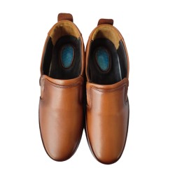 Ανδρικά παπούτσια δερμάτινα με τζελ ταμπά - AP-GEL-D-TABA-012