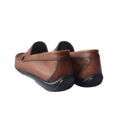 Ανδρικά παπούτσια δερμάτινα παντοφλέ ταμπά - AP-DE-PANT-TABA01