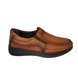 Ανδρικά παπούτσια δερμάτινα με τζελ ταμπά - AP-GEL-D-TABA-011