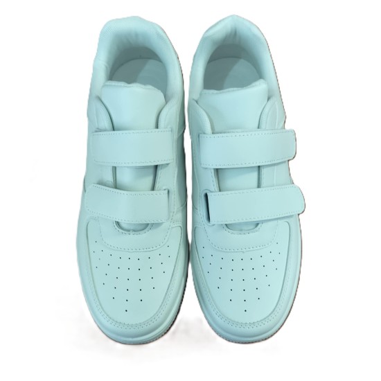 Ανδρικά Sneakers άσπρα με αυτοκόλλητο -  S-A-SKR