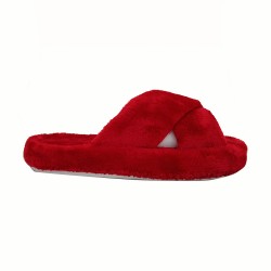 Γυναικείες παντόφλες χειμερινές κόκκινες - 1635182281644