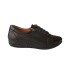 Γυναικεία παπούτσια δερμάτινα με κορδόνια μαύρα - 1026GYDE-KORD-M