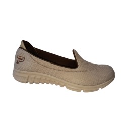 Παπούτσια γυναικεία υφασμάτινα μπεζ - GYPAP-IFASM-BEZ-011