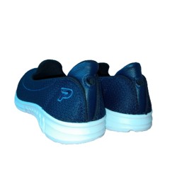 Γυναικεία παπούτσια υφασμάτινα μπλε - PAGYN-BLE-011