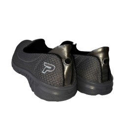 Γυναικεία παπούτσια υφασμάτινα γκρι - PAGYN-GRI-011