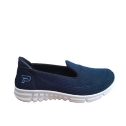 Γυναικεία παπούτσια υφασμάτινα μπλε - PAGYN-BLE-011