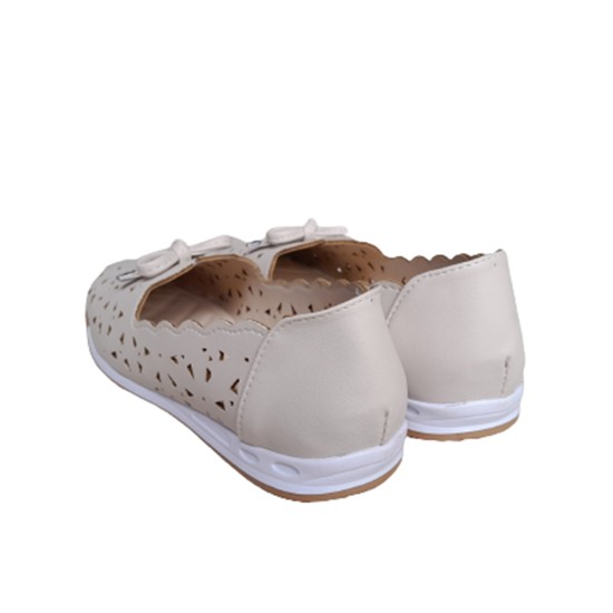 Γυναικεία παπούτσια άσπρα δερματίνη - GPAP-DT-A-30
