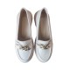 Γυναικεία παπούτσια μπεζ με χρυσή αλυσίδα - PGYN-XRALYS-A-010