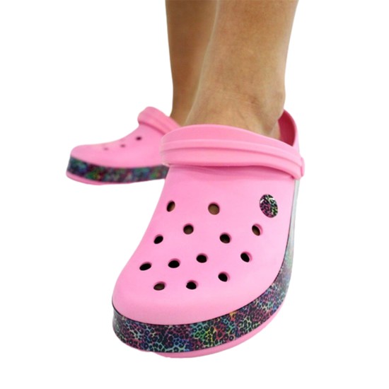  Σαμπό τύπου crocs ροζ - SCROX-R-011-010