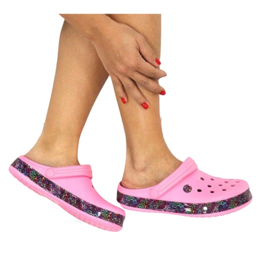  Σαμπό τύπου crocs ροζ - SCROX-R-011-010